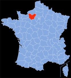 Département : 27 - Eure - Localisation sur la carte