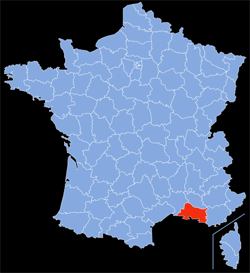 Département : 13 - Bouches-du-Rhône - Localisation sur la carte