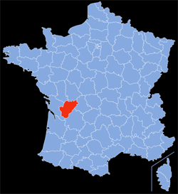 Département : 16 - Charente - Localisation sur la carte