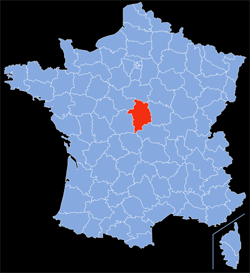 Département : 18 - Cher - Localisation sur la carte