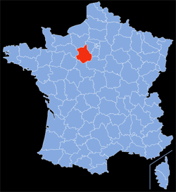 Département : 28 - Eure-et-Loir - Localisation sur la carte