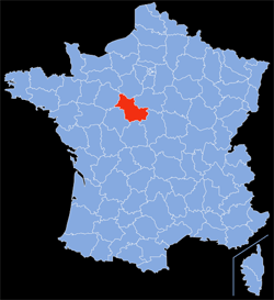 Département : 41 - Loir-et-Cher - Localisation sur la carte
