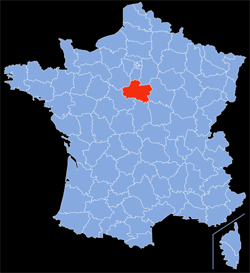 Département : 45 - Loiret - Localisation sur la carte