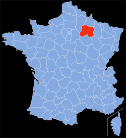 Département : 51 - Marne - Localisation sur la carte