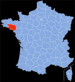 Département : 56 - Morbihan - Localisation sur la carte