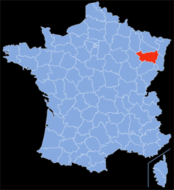 Département : 88 - Vosges - Localisation sur la carte