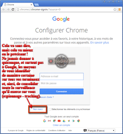 Configurer Google Chrome