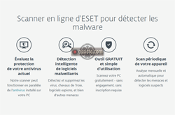 ESET Online Scanner (eset.com) Antivirus monomoteur gratuit en ligne