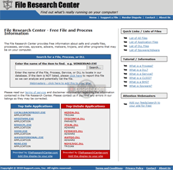 File Research Center (fileresearchcenter.com) Antivirus multimoteurs gratuits en ligne