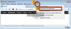 Firefox : « Informations de dépannage »