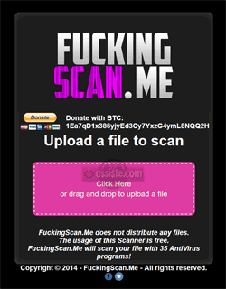 Fucking Scan Me (fuckingscan.me) Antivirus multimoteurs gratuits en ligne