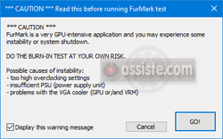 FurMark - Stress test de GPU (processeur graphique) - dangereux pour la santé du GPU