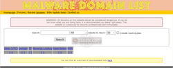 Malware Domain List - Web-réputation d'un site Web