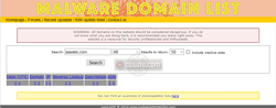 Malware Domain List - Web-réputation d'un site Web