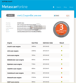 Metascan (metascan-online.com) Antivirus multimoteurs gratuits en ligne