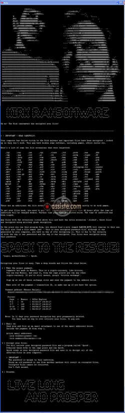 Décrypter/déchiffrer gratuitement le ransomware/cryptoware Kirk