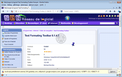 Text Formating Toolbar 0.1.4.7 à partir du site Text Formating Toolbar 0.1.4.7 à partir du site Softpicks.fr