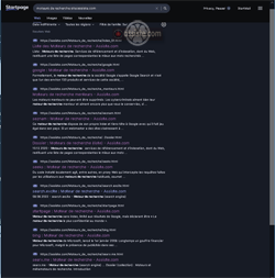 SERP - Search Engine Result Page (page de résultats d'un moteur de recherche)