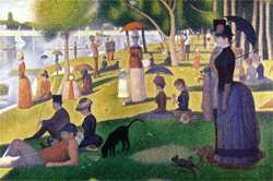 Un dimanche après-midi à la Grande Jatte (1884 - 1886) - Georges Seurat (pointilliste)