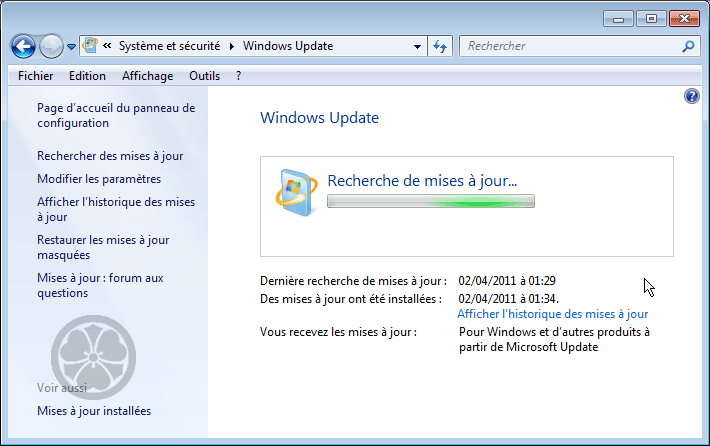 Mises A Jour Windows Vista Gratuito