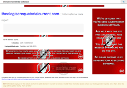Exemple d'un site détectant la présence d'Adblock Plus et proposant une solution d'abonnement payant pour voir le site sans pub
