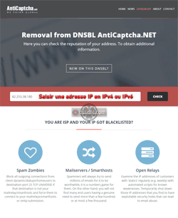 AntiCaptcha.net () Liste noire de spammeurs