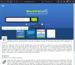 BacklinkTest (backlinktest.com) Webmasters tools<br>BacklinkTest<br>