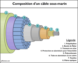 Câbles sous-marins en fibre optique