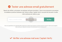 Captain Verify (captainverify.com) Validateur d'adresse Email — cette adresse courriel existe