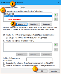 Changer de DNS - 08 - Utiliser les DNS de la FDN