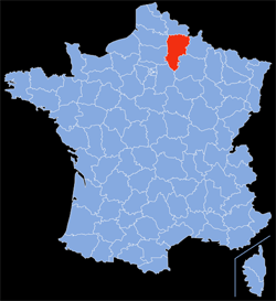 Département : 02 - Aisne - Localisation sur la carte