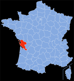 Département : 17 - Charente-Maritime - Localisation sur la carte