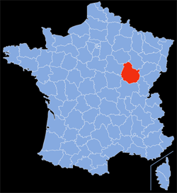 Département : 21 - Côte-d'Or - Localisation sur la carte