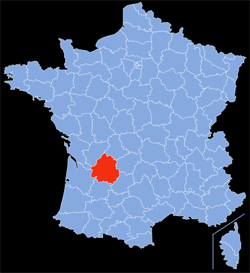 Département : 24 - Dordogne - Localisation sur la carte