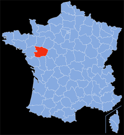Département : 49 - Maine-et-Loire - Localisation sur la carte