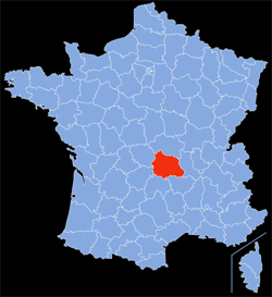 Département : 63 - Puy-de-Dôme - Localisation sur la carte