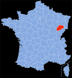 Département : 70 - Haute-Saône - Localisation sur la carte