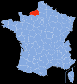Département : 76 - Seine-Maritime - Localisation sur la carte