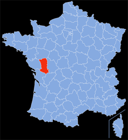 Département : 79 - Deux-Sèvres - Localisation sur la carte
