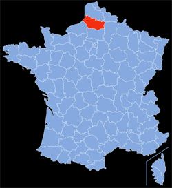Département : 80 - Somme - Localisation sur la carte