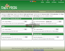 DNS Frog (dnsfrog.com) Whois - Domain name search - recherches Whois