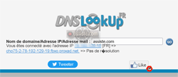 DNS Lookup (dnslookup.fr) Whois - Domain name search - recherches Whois