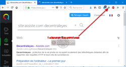 Decentraleyes - Bouton Decentraleyes dans Firefox