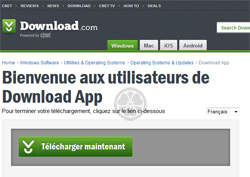 Le CNet (C|Net.com) utise un téléchargeur (Downloader) - 14.07.2013