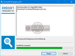 Emsisoft Emergency Kit et Emsisoft Emergency Kit Pro - Pas d'installation - juste une décompression