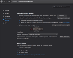 Firefox - About préférences - vie privée et sécurité 02