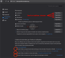 Firefox - About préférences - vie privée et sécurité 03