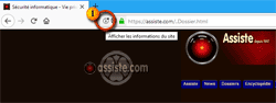 Firefox - Acceder aux informations du certificat SSL/TLS en l'absence de SSLeuth - étape 1