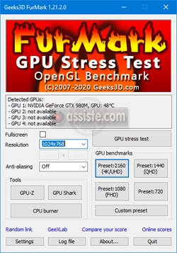 FurMark - Stress test de GPU (processeur graphique)