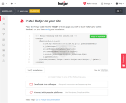 Hotjar (hotjar.com) Analyse de la vitesse de chargement d'une page Web